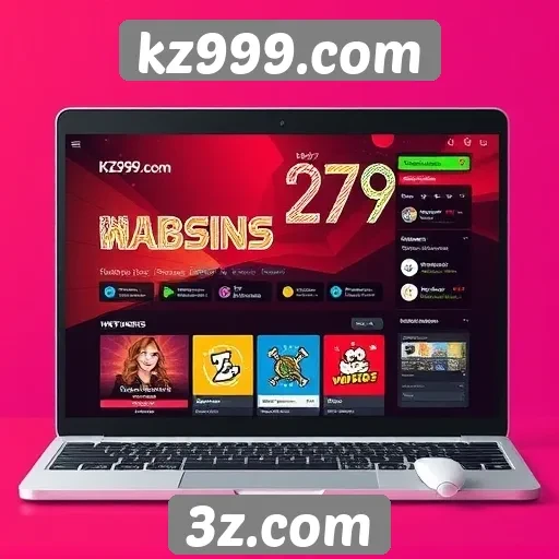 Análise da interface do usuário do site kz999.com